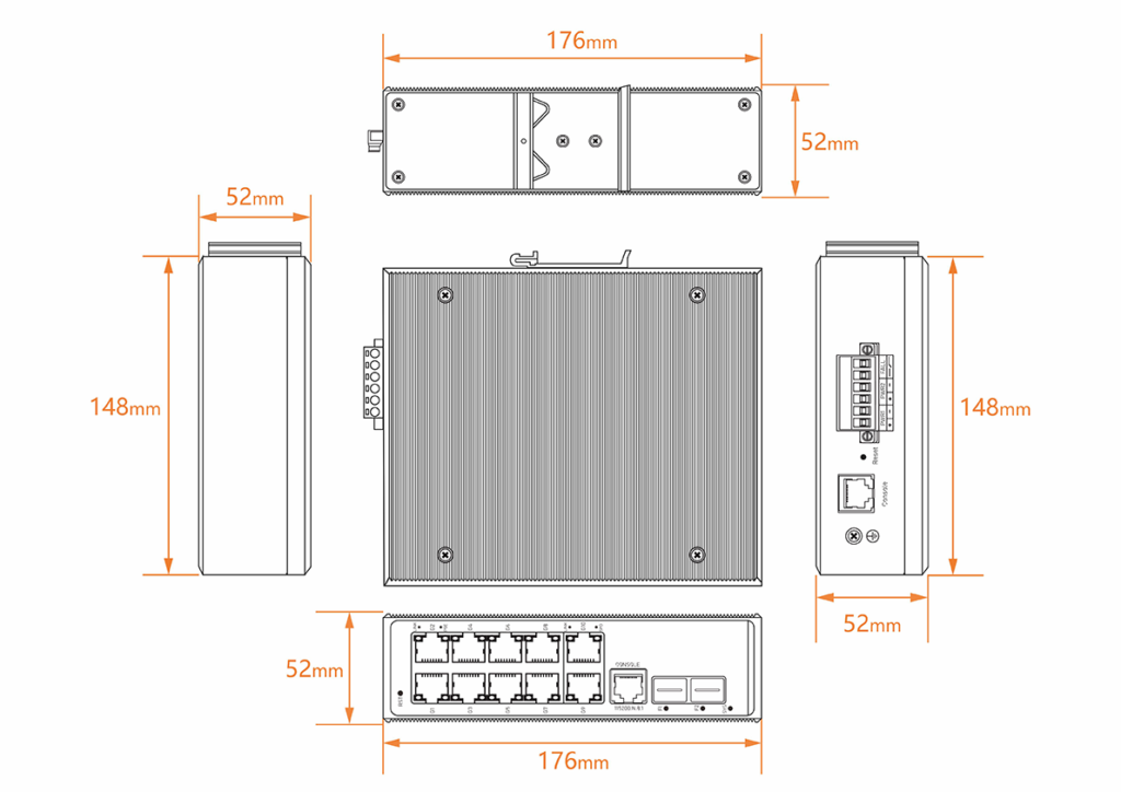 L2 Managed Industrial Network Switch