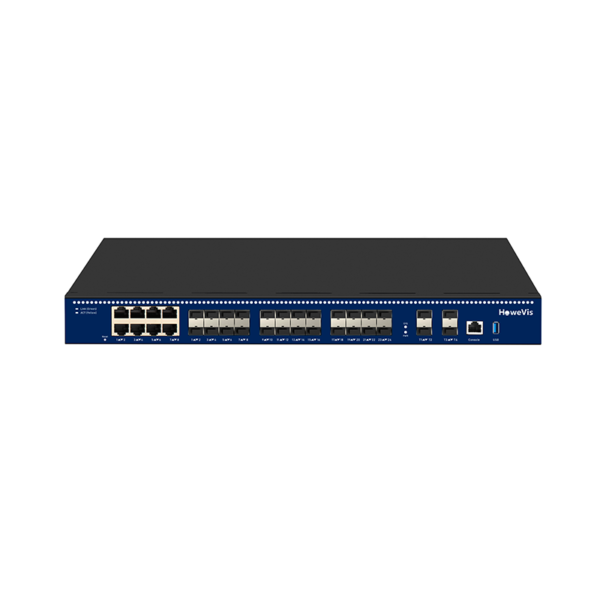 8 Ports Gigabit Combo+16 Ports Gigabit SFP+4 Ports 10GbE Layer 3 Managed Ethernet Switch