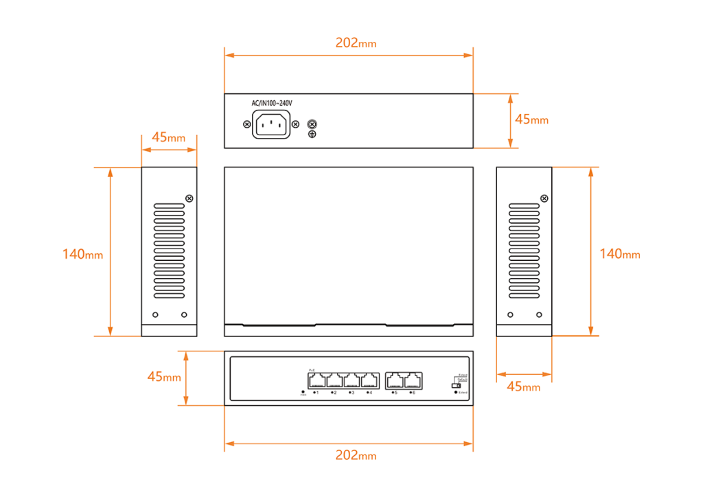  Unmanaged network switches