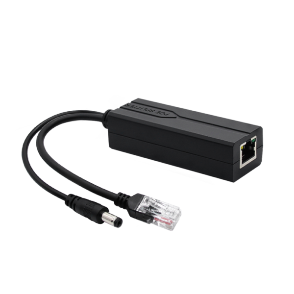 Single Port 10/100M PoE Splitter Cable with DC 12V Output