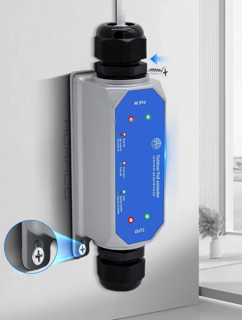Gigabit outdoor poe extender