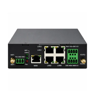 HVT-IR557-52X industrial 5G RedCap 5-port cellular gateway router with dual SIM