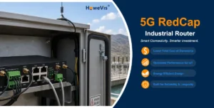 5G RedCap industrial router for utility monitoring with PLC, RTU, sensors and dual-SIM connectivity